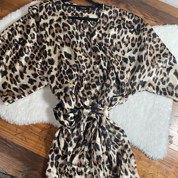 Aakaa Womens leopard print romper shorts - Picture 3 of 8